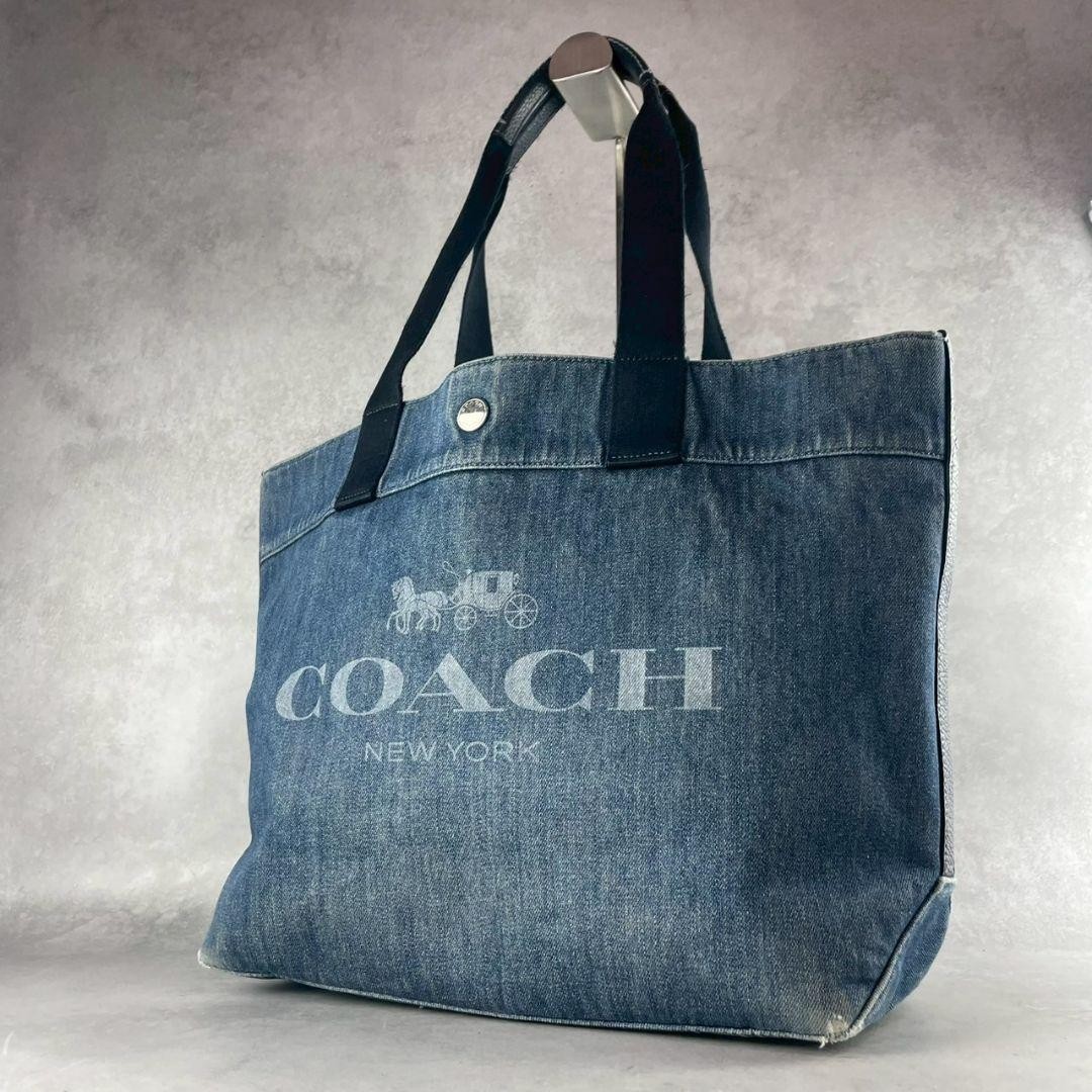 Authentic Denim Blue Coach Tote Bag G05202877