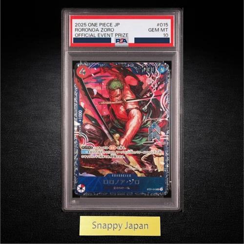 PSA 10 Roronoa Zoro ST21-015 Flagship Battle 2025 Prize ONE PIECE Card