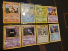 Pokemon Base Set Vintage 1999 Shadowless 8 Card Lot MP/HP Bulbasaur Gastly Oak