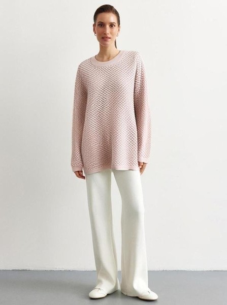 Women COS Sweater Lilac Cotton 36