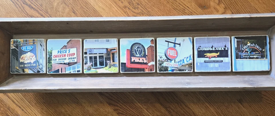 Trough Long Serving Tray ~ Charlotte NC Iconic Restaurants Ceramic Tiles 32" - Image 3 of 4