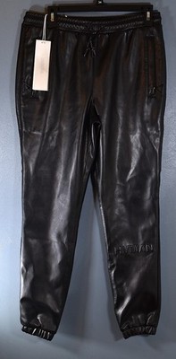 HVMAN Faux Leather Joggers size Small, new