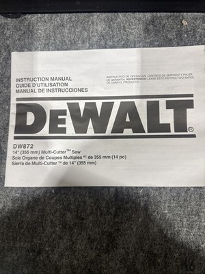 Unused Dewalt DW872 Multi Cutter Saw 