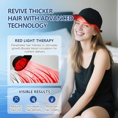 KTS Red Light Hair Growth Cap Hair Loss Treatment Hair Thickness 660 nm & 850 nm