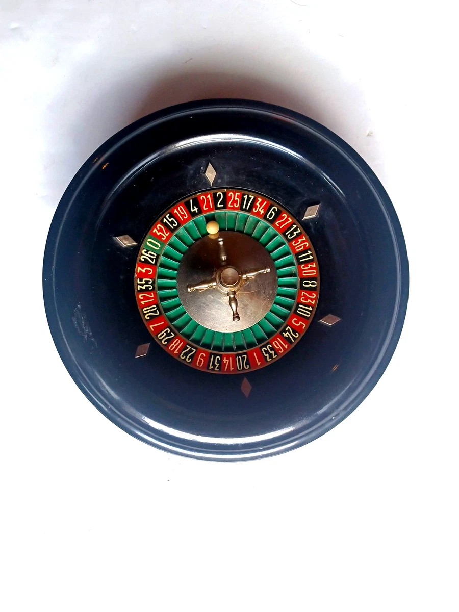 Ancienne Roulette De Comptoir – Bar, Bistrot, Casino – Jouet Décoratif Vintage