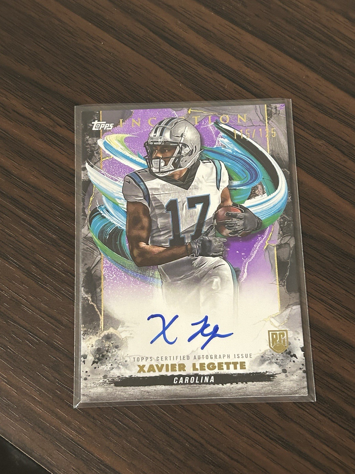 2024 Topps Inception - Rookie Autographs Xavier Legette #RA-XL Purple /125