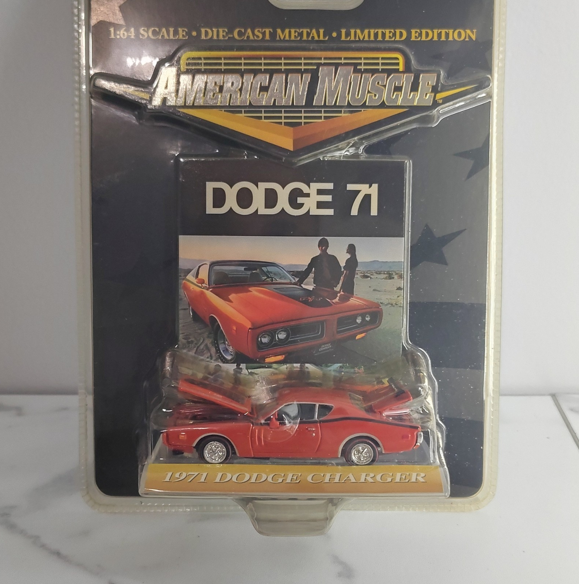 Ertl American Muscle 1:64 Dodge Charger 1971 Red Diecast Limited