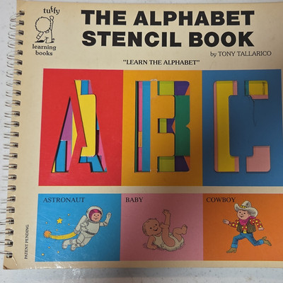 Tufty Alphabet Stencil Book ''Learn the Alphabet'' Numbers & Letters Theme