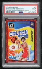 2024 Donruss Crunch Time Red Diamond 49/75 Zaccharie Risacher #1 PSA 9 MINT 5i3