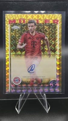 Thomas Muller 2024-25 Topps Chrome UCC Gold Auto Autograph /50 Bayern Munich