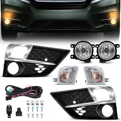 For 2018-2020 Honda Odyssey Fog Light Assemblies Amber Turn Signal Light Kits