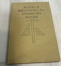 1947 Audels Mechanical Drawing Guide Book Theo Art Perspective  Technical Vtg