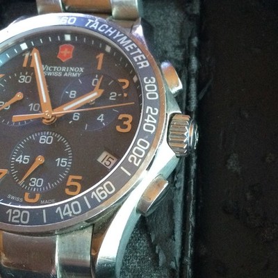 時計 ilot Victorinox Swiss Army Classic Chrono Blue Dial Watch 241120 for
