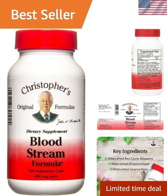 Blood Stream Formula: Natural Circulation Supplements with 11 Herbs for Wellness