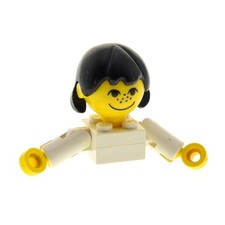 1x Lego Homemaker Großkopf Figur Frau Kind weiss Sommersprossenx196 685px3c01
