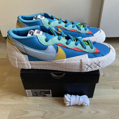 Nike Blazer Low Sacai KAWS Neptune Blue blau US 14 UK 13 EU 48,5 DM7901-400