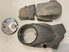 KAWASAKI LEFT RIGHT SIDE ENGINE CARB COVER COVERS KE100 A KE100A KE 100 1977