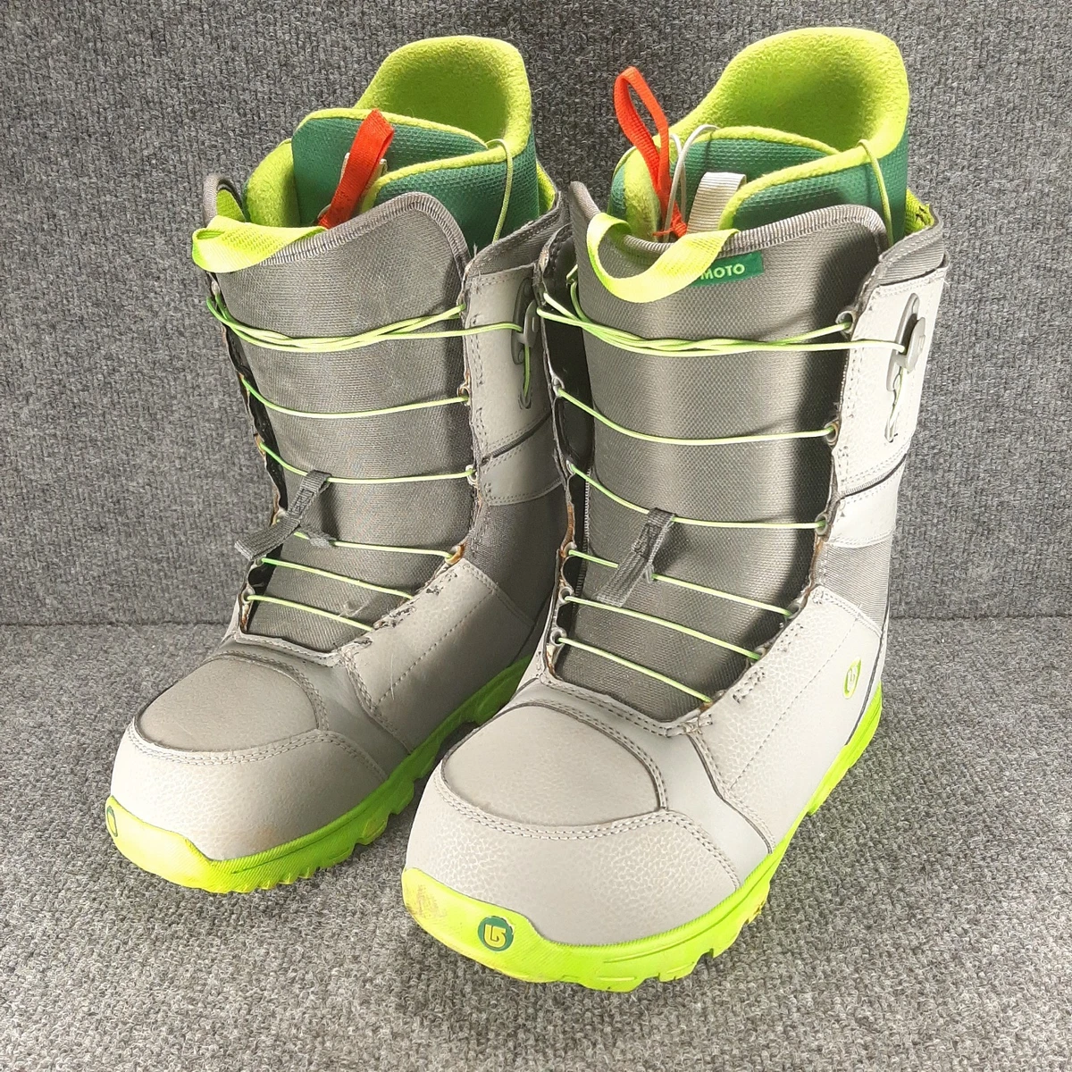 スノーボード BURTON BOOTS MOTO GRAY/GREEN(motogrey) Burton Moto Snowboard Boots for sale | eBay