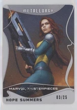 2022 Upper Deck Marvel Masterpieces Metallurgy 3/25 Hope Summers #65 ob9
