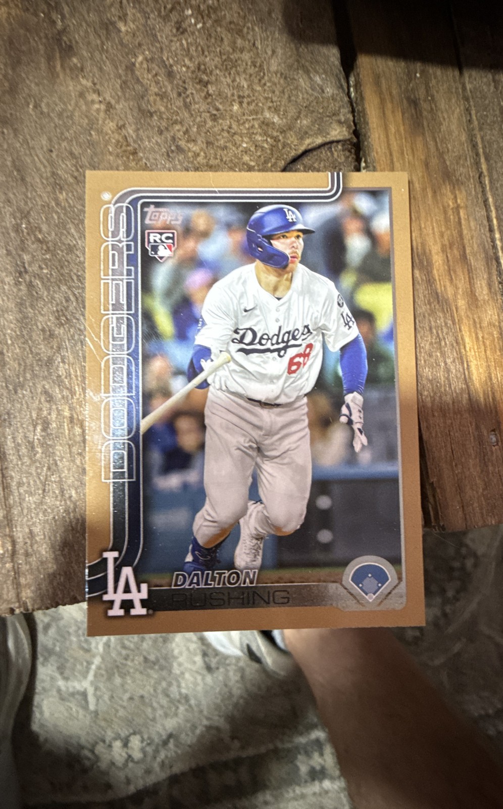 2025 Topps Update Series - Dalton Rushing #US38 Gold Diamante Foil /50 (RC)