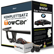Für BMW 5er Limousine Typ F10 Anhängerkupplung starr +eSatz 13pol uni. 14- NEU