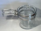 Vintage Pyrex Clear glass Double Boiler