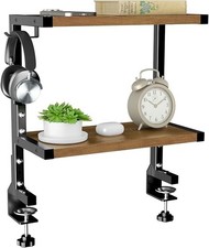 PUTORSEN Ripiano Scrivania Clip 38cm Estensibile Sotto/Sopra Tavolo Salvaspazio