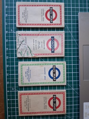 4 LONDON TRANSPORT Central Area/Country Area BUS Karten 1953, 1956, 1957, 1957*