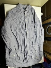 Polo Ralph Lauren Long Sleeve Button Shirt Men's 17 1/2 Yarmouth 100 Cotton