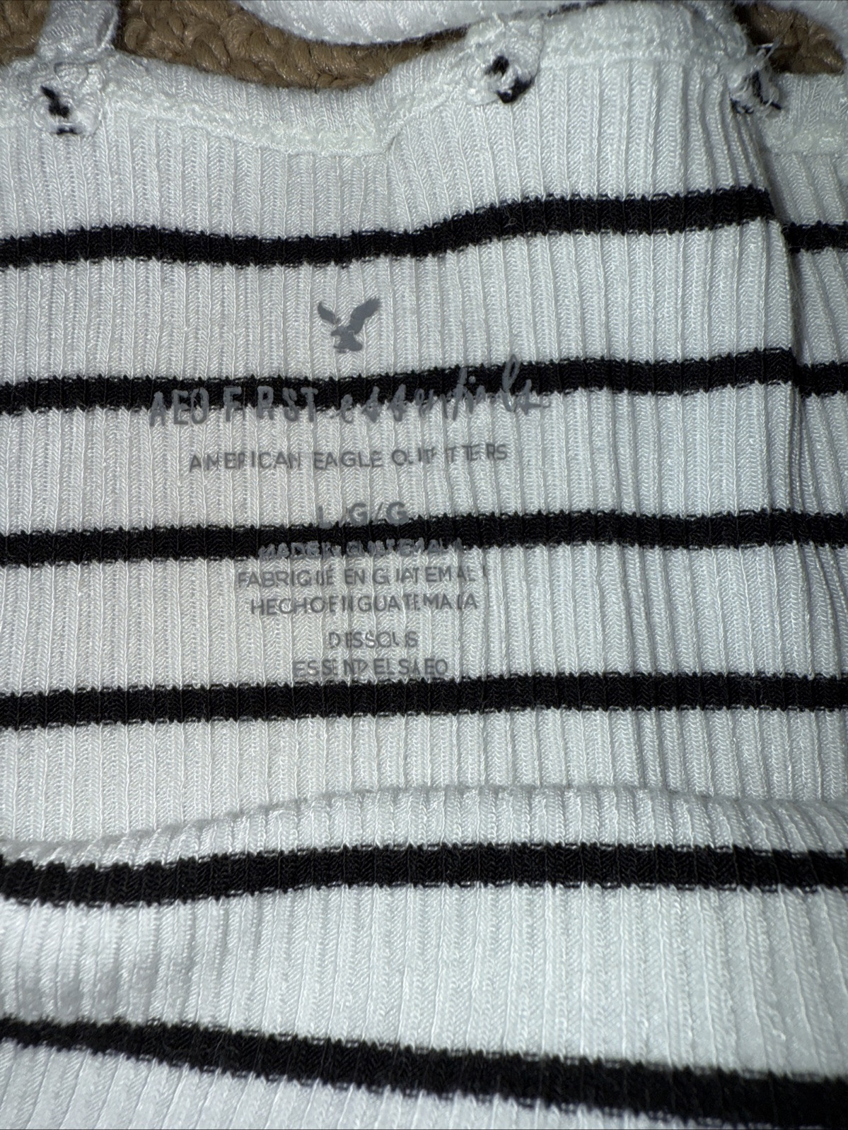 American Eagle First Essentials Black and White S… - image 7