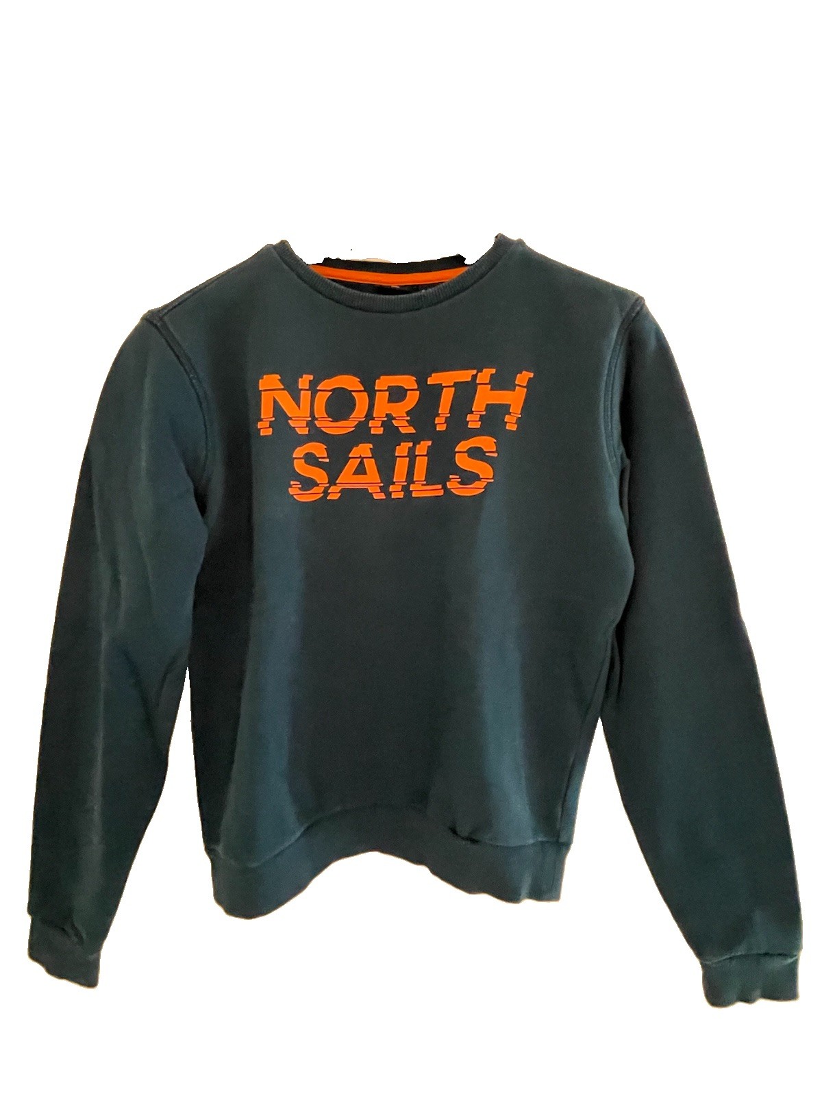 North Sails Felpa Ragazzo 12 anni Logo Manica Lunga colore petrolio