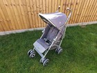 Maclaren Grey Techno XT Buggy Pushchair Stroller With Maclaren Travel Bag USED