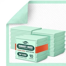 Disposable Bed Pads 36'' X 36'' Heavy Duty Underpads Extra Large Incontinence(10