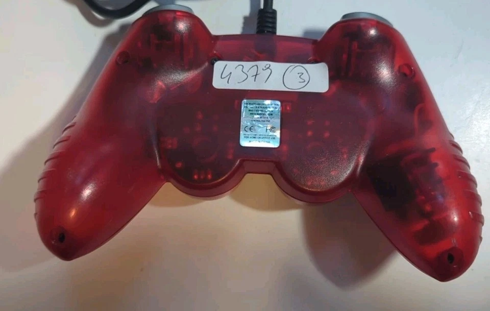 PlayStation 2 PS2 - Mad Catz Control Pad Pro Controller - Clear Red - 8216 - Image 2 of 3