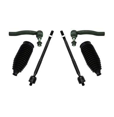 Tie Rod Ends Kit Complete Front Inner &amp; Outer Tie Rod End Set For 2004-2008 Acura TL (Base &amp; Type-S) - Set Of 4 Adjustable Tie Rod Ends