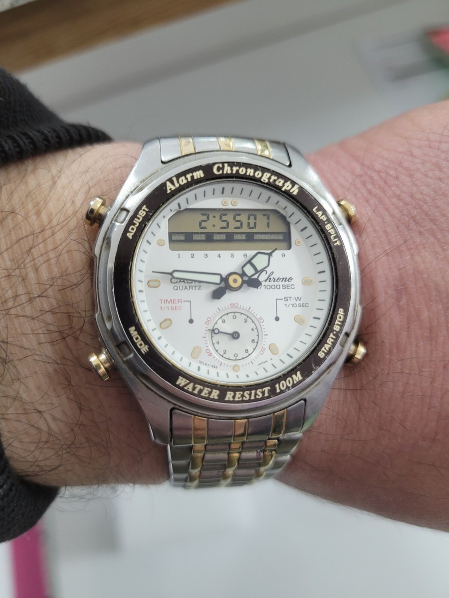 Vintage Casio 373 AW-600 Alarm Chronograph Men Wristwatch | eBay