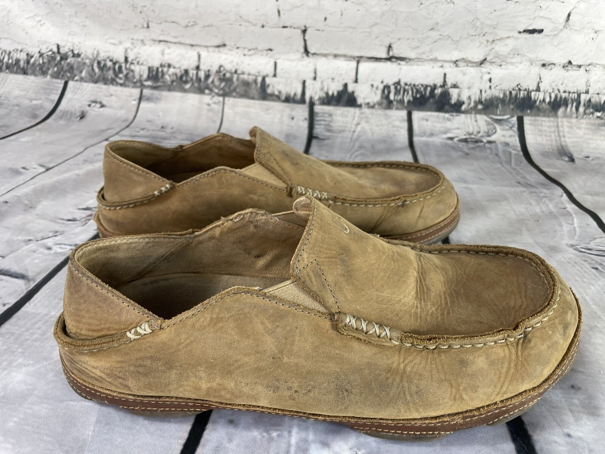 Olukai Moloa Leather Driving Slip-on Shoes Sz 10.5 OluKai Men main image 3
