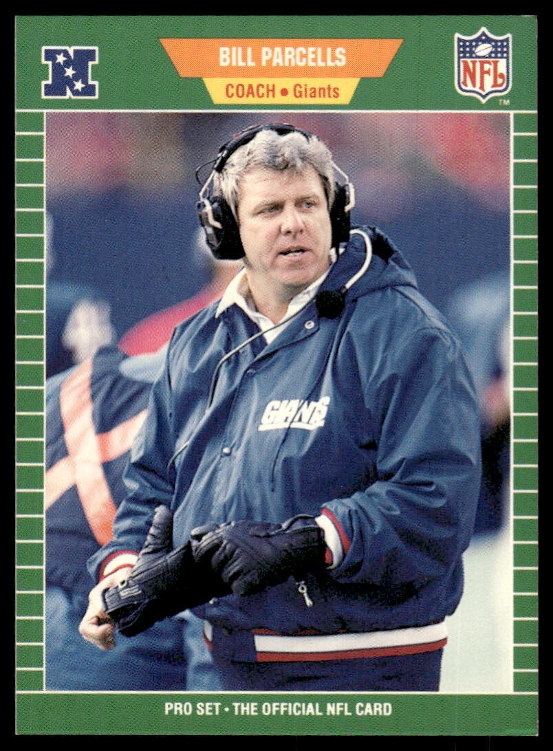 1989 Pro Set #293 Bill Parcells Rookie Card RC