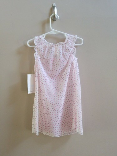 Girls Boutique BIG FISH White Pink Polka Dot Swim Cover Up Sz 5 NWT - Picture 4 of 4