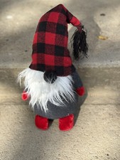 Pottery Barn Gnome Plush Rustic Christmas Buffalo Plaid Farmhouse Countrycore