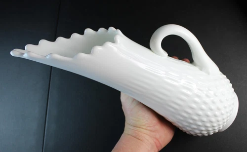 Fenton Hobnail Milk Glass Pitcher Vase 3760 Big Nice