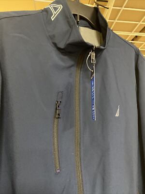 Nautica Men's Lightweight Jacket Stretch Athletic Full Zip Medium