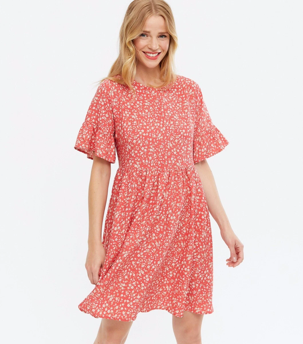 Ditsy floral smock dress hot sale