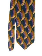 Mark Alexander Men's Tie Multi Color 100% Italian Silk 58" long 4" Wide