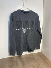 UNK NBA Men's Small Dark Gray Brooklyn Nets Thermal Long Sleeve