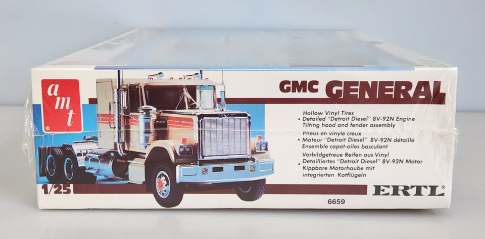 1983 AMT ERTL GMC General Semi 1/25 Scale Plastic Model Kit 6659, New ...