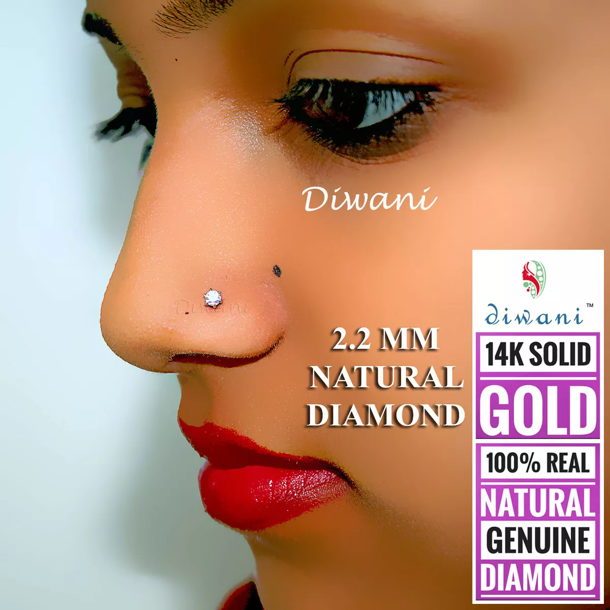 Real gold lip ring deals
