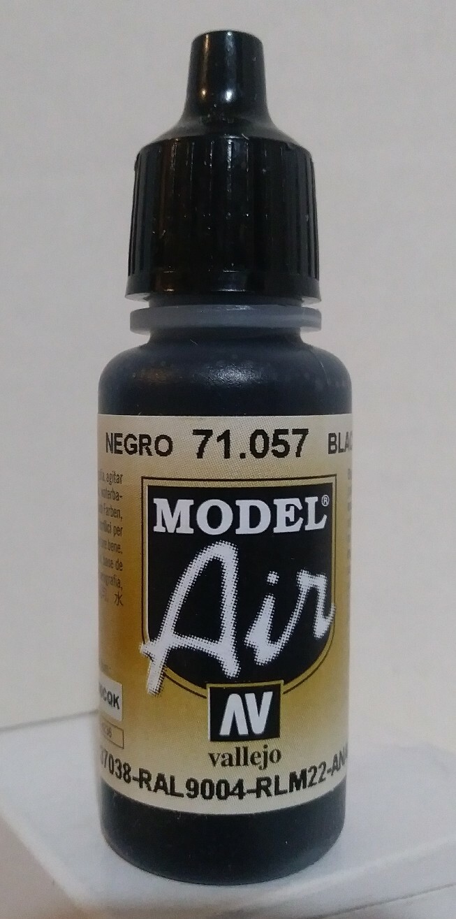 Vallejo Model Air acrylic paint 71.057, Black. eBay