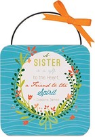 Pavilion Gift Company 40021 Decorative Hanging Plaque, 4-inch, Sister, New, Free Pavilion Gift Company 40021 Decorative Hanging Plaque, 4-inch, Sister, New, Free