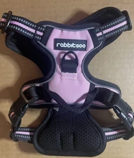Rabbitgoo Small Dog Harness, No-Pull with 2 Leash Clips, Adjustable-Pink/Small